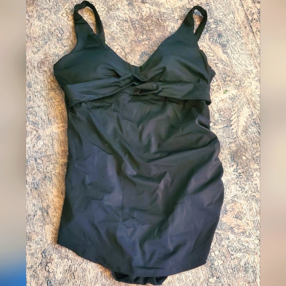 - Kim gravel black swimsuit Vacation One Piece Tummy Flattering